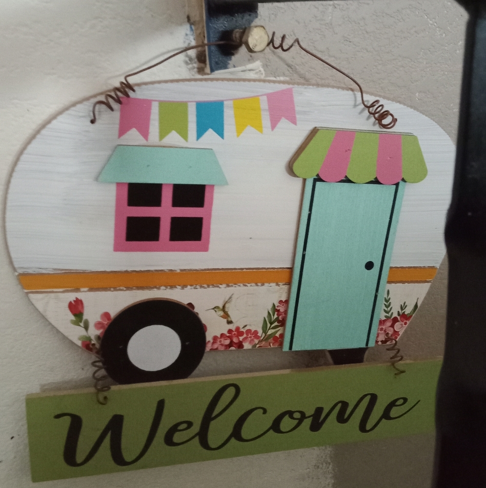 RV Welcome Sign